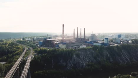 industrial facility on a hilltop