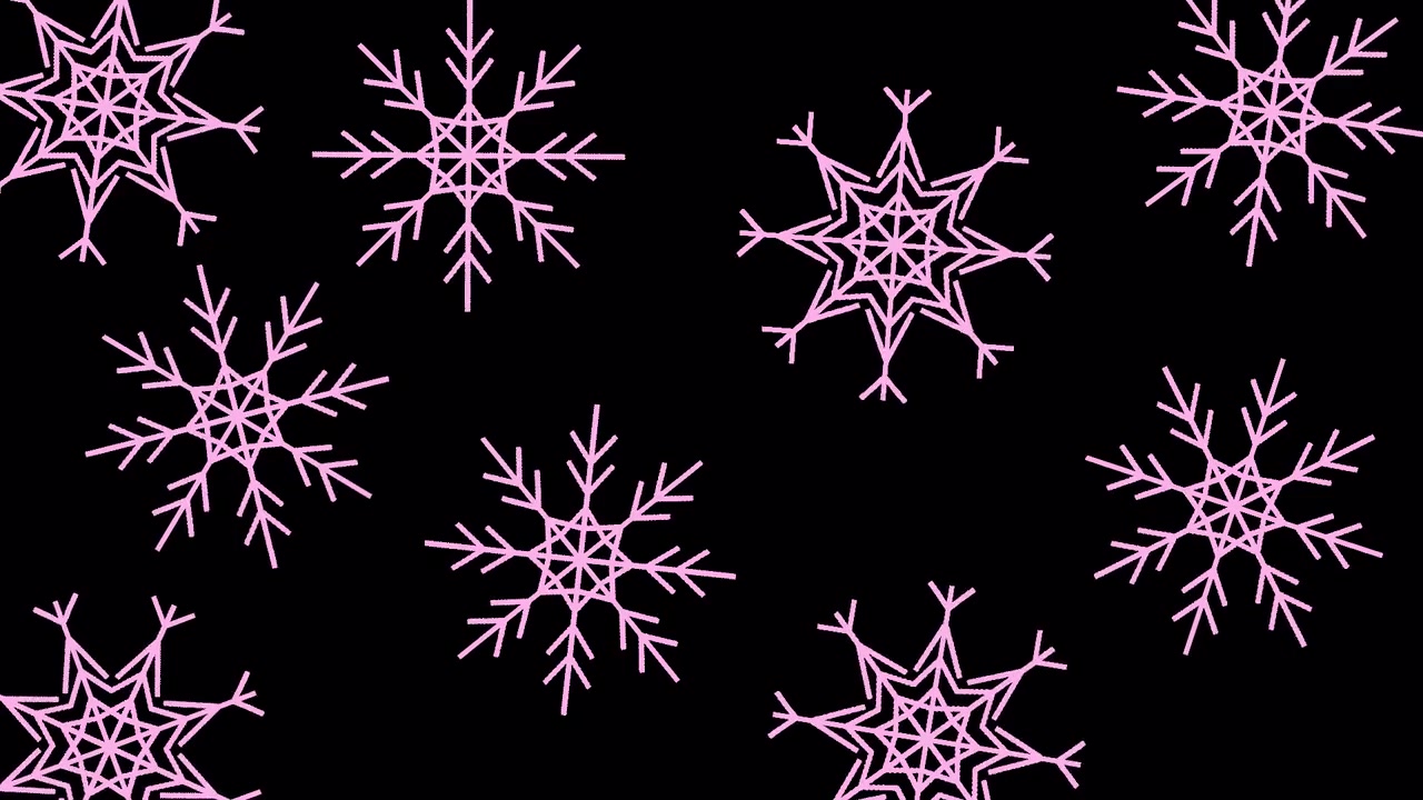 Snow crystal Transitions. 1080p - 30 fps - Alpha Channel (6)