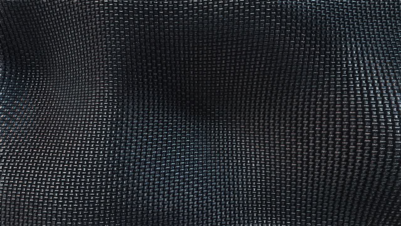 Wavy Black Micro-mesh Texture Background - 3D Abstract