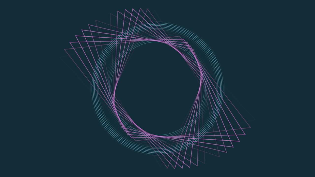 보라색과 파란색 선의 활기찬 원형 패턴