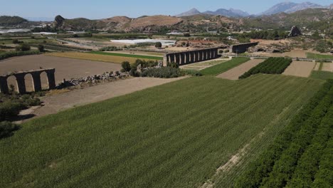 aqueduct in farmland