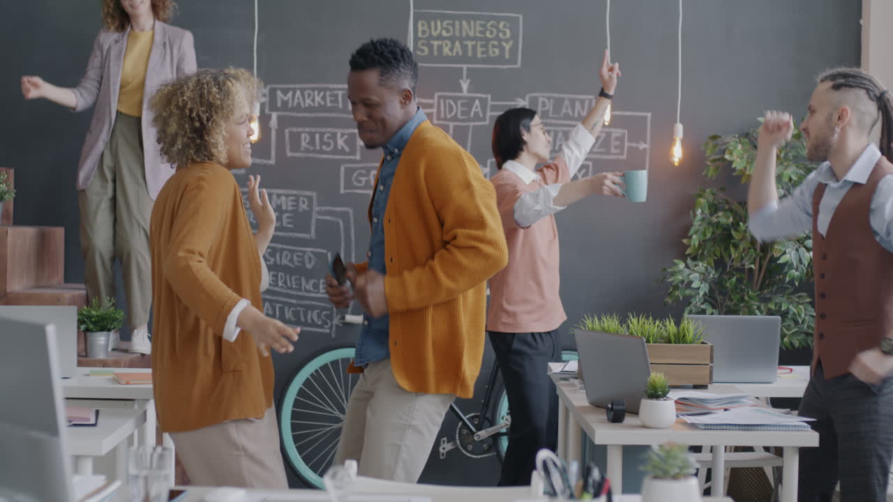 Happy Business Team Celebrating Success