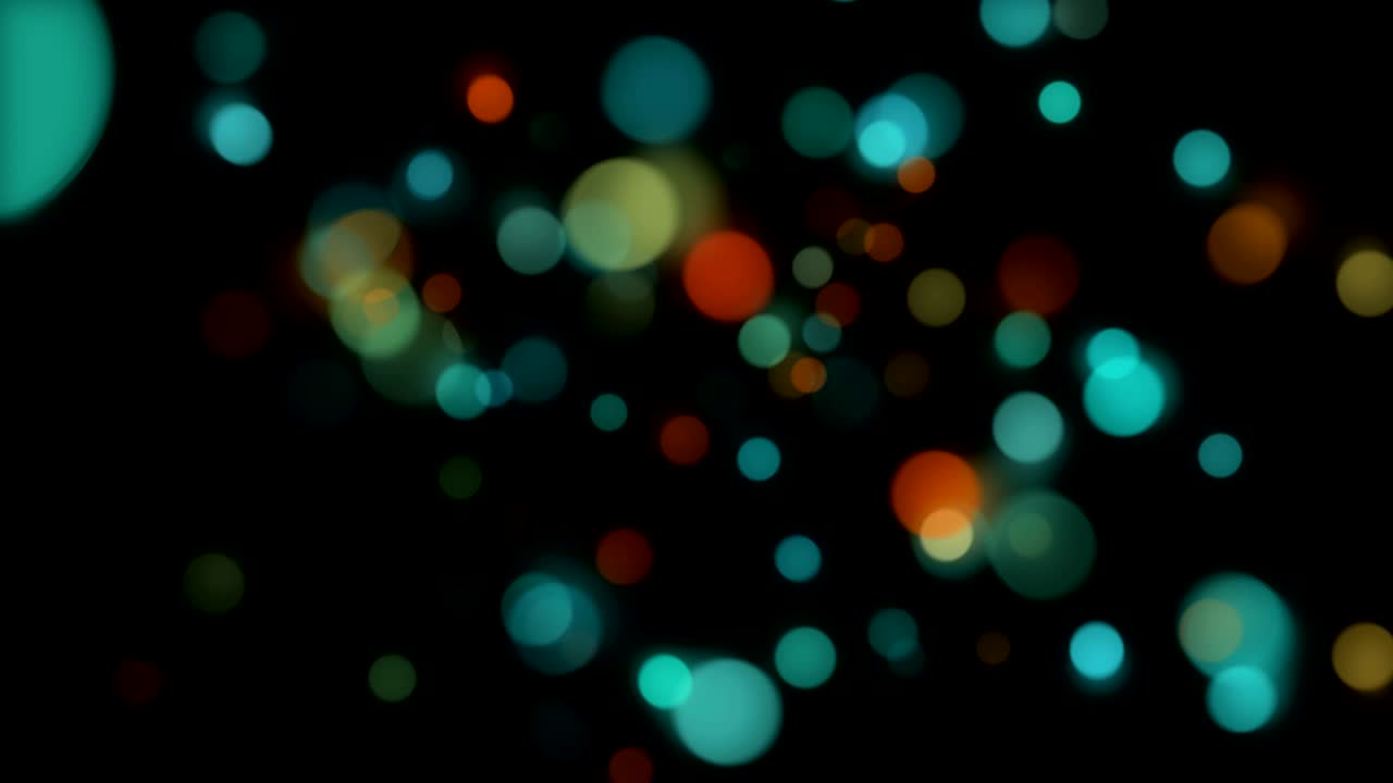 fondo negro con bokeh de colores