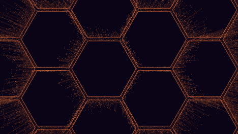 patrón hexagonal simétrico con formas superpuestas