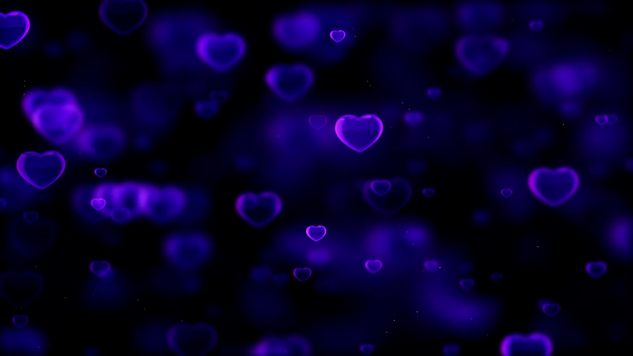 fondo de corazón suave de resolución 4k (en bucle) - video de stock