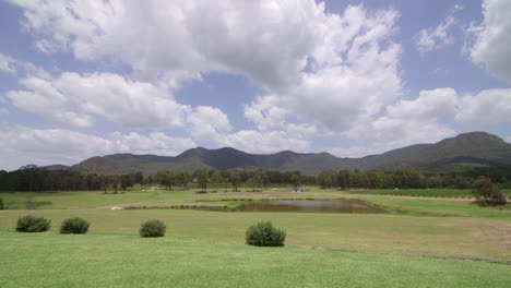 vista del paisaje del paisaje en el valle del cazador