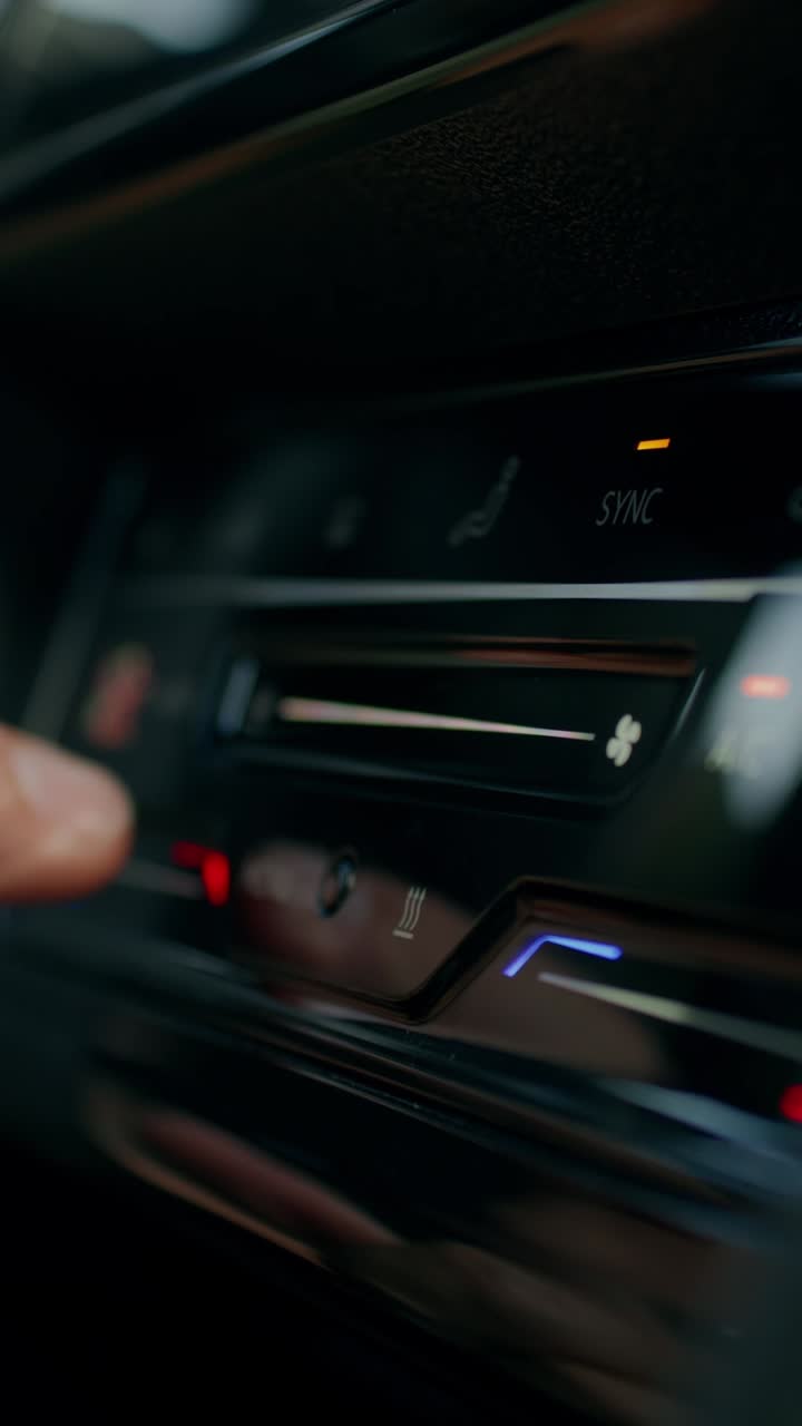 ajuste del control de clima del coche