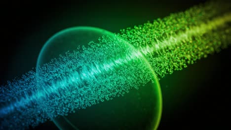 a hypothetical exploration of vibrational energy waves in a futuristic digital realm, showcasing colorful dynamic patterns and fluid motion across the medium