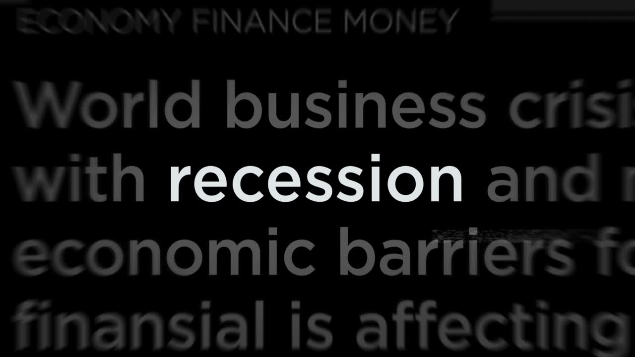 헤드라인 제목: 경제 침체, 경제 위기, 원활한 루프