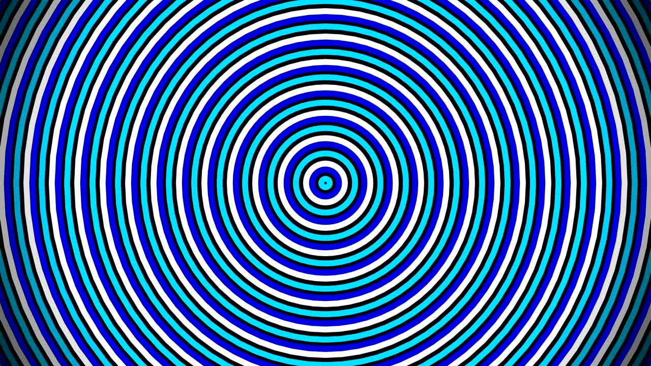 círculos negros, azules y blancos, creados a partir de la bandera de estonia. animación de patrón, movimiento en bucle sin fin