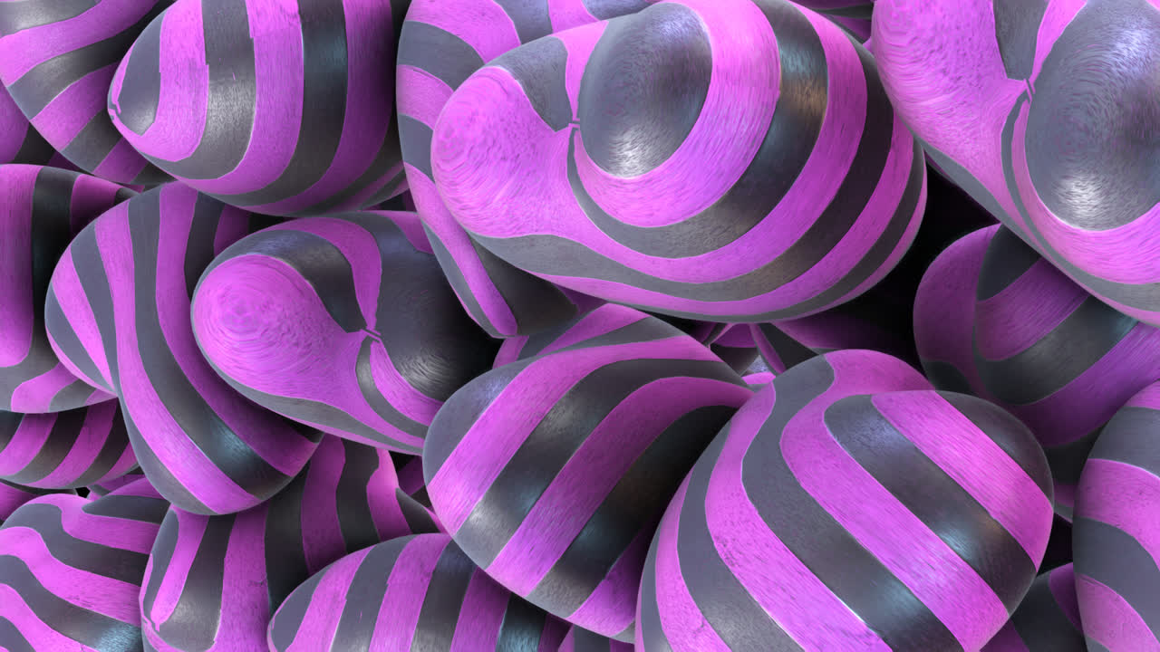 Abstract background from the set of hearts with a zebra texture