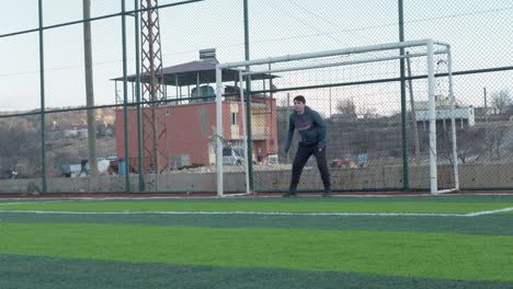 young goalkeeper in football 1
