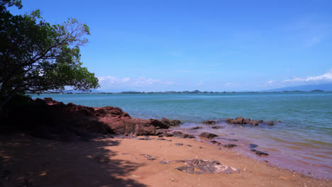 The-Pink-Coast-with-sea-beach-at-Chanthaburi,-Thailand-9