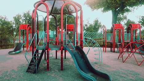 empty playground in the park