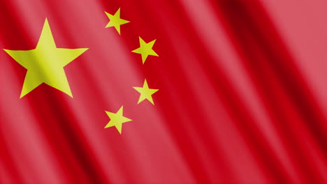 flag of china waving in the wind