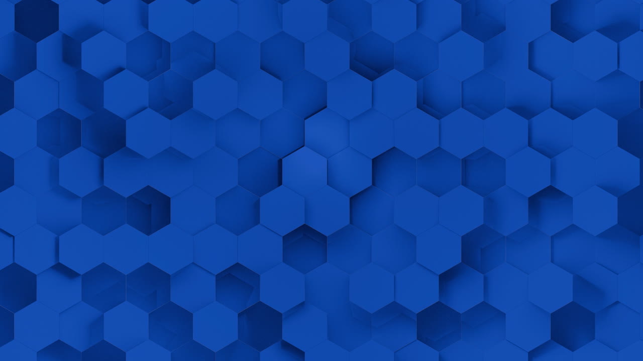 fondo de patrón hexagonal azul abstracto