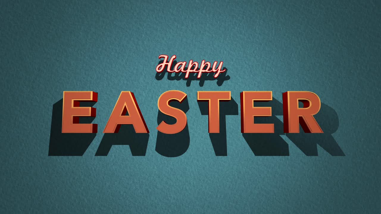 Colorati auguri di Pasqua 'Buona Pasqua' con effetto ritaglio di carta