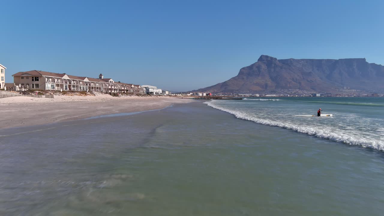 vista aérea de la playa de la laguna en ciudad del cabo sudáfrica