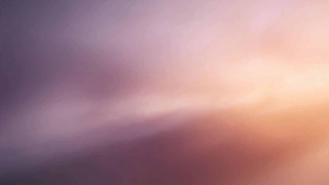 Gradiente di colore sfocato in movimento che reagisce a una sottile regolazione dell'esposizione all'alba, mostrando un bagliore.