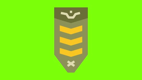 green screen , badge, rank, high quality