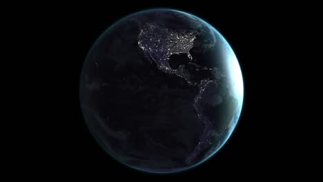 animación de la tierra girando