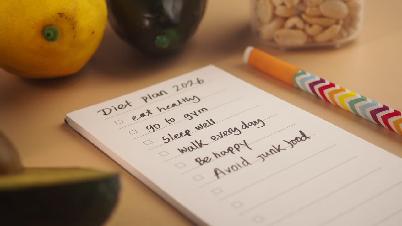 Diet Plan 2026 Checklist for Healthy Lifestyle Goals