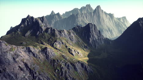 rocky mountain scenery of dolomites alps