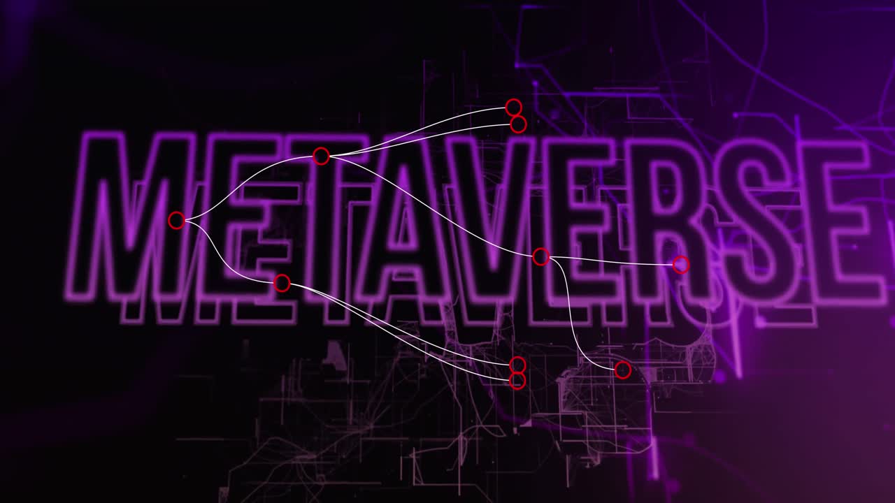 Animation of metaverse text and data processing