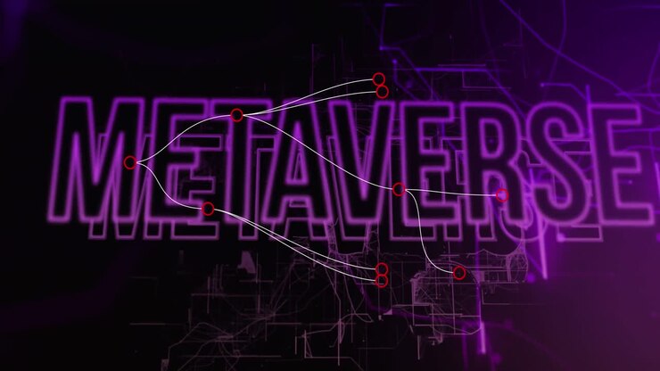 Animation of metaverse text and data processing