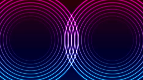 laser neon circle rings abstract video animation