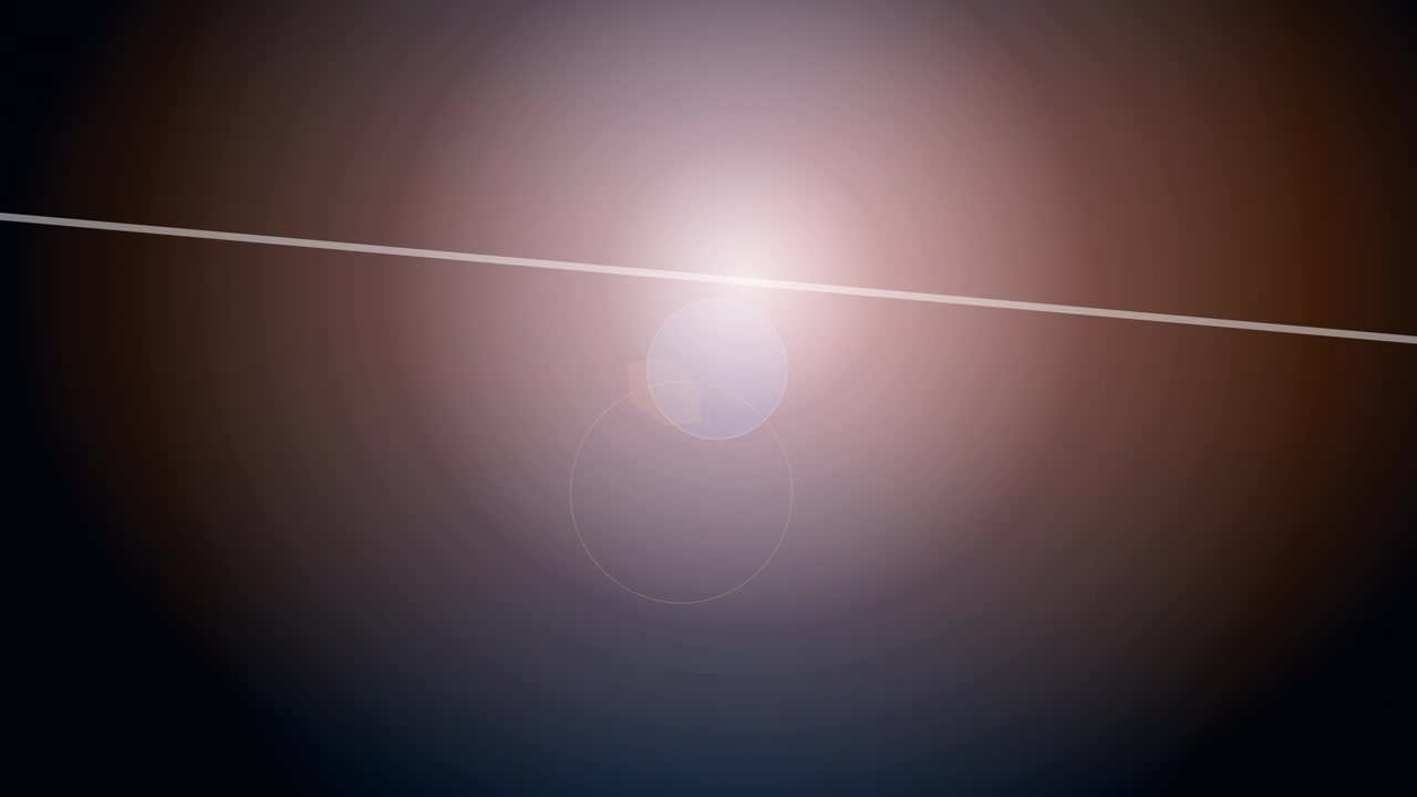 Animazione astratta di bagliore che si muove su sfondo scuro