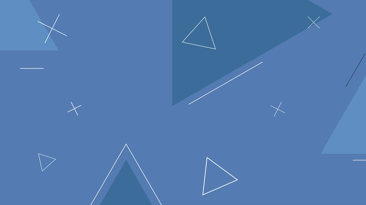 단순한 루프 모양의 어두운 파란색 배경과 기하학적 모양입니다.