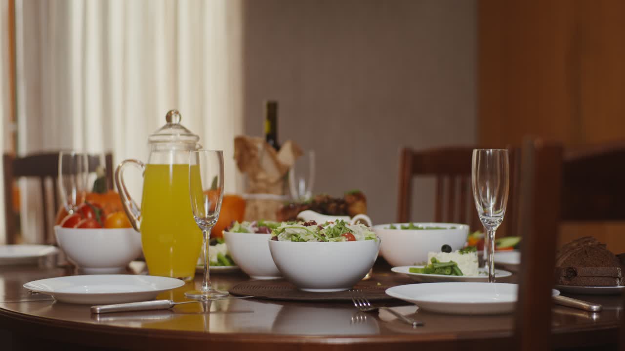 mesa de la cena festiva