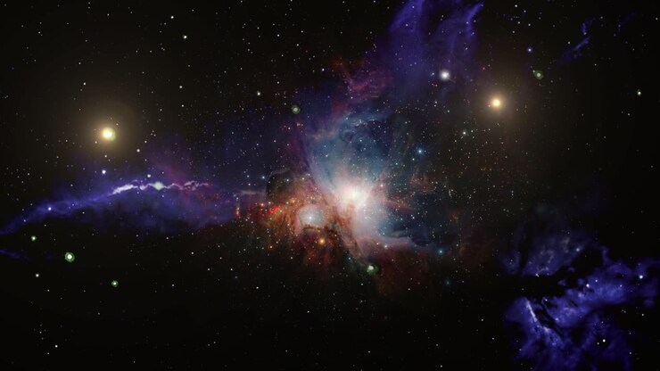 to the beauty of the nebula in space