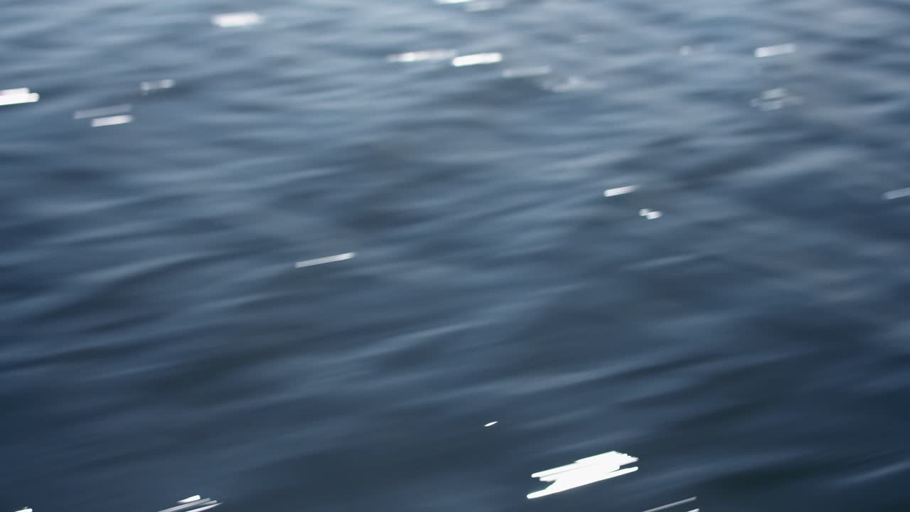 Gentle ripples on a deep blue surface captured in daylight, evoking peace, stillness, and natural beauty