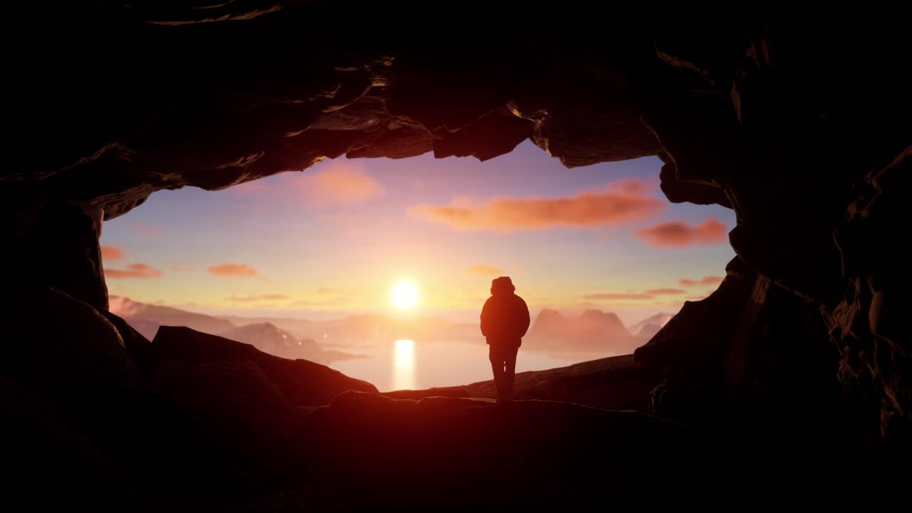 해가 뜨고 해가 지는 동굴에서 모험가