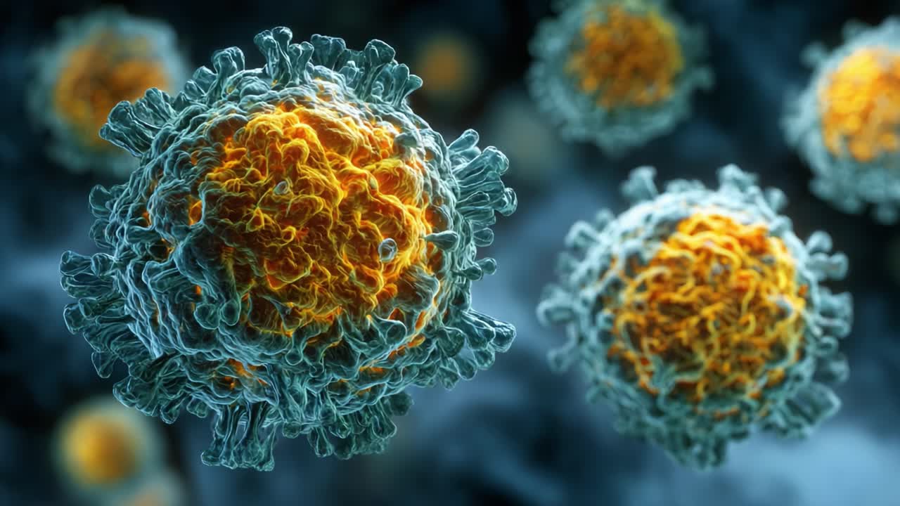 High-Resolution Imaging of Viral Particles: Exploring the Intricate Structure and Function of Viruses Under Scientific Observation