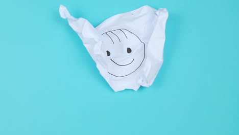 crumpled paper ball stop motion animated