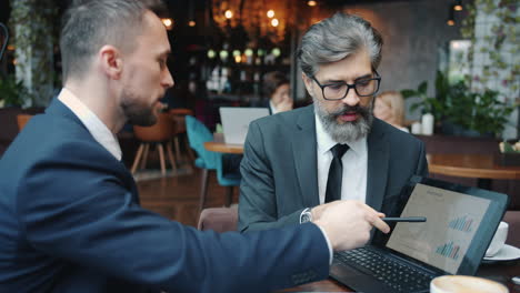 business meeting in a cafe