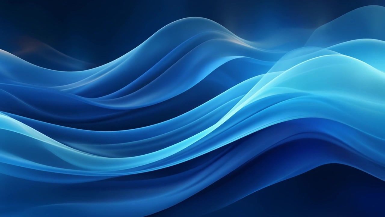 Abstract Blue Wavy Motion Background