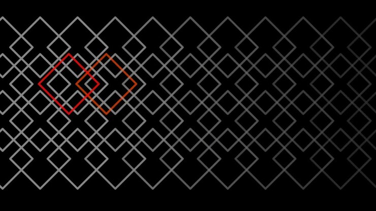 Abstract minimal geometric square shapes, animated background in loop
