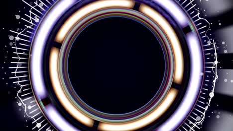 hud espectro de animación todavía, concepto de tecnología abstracta, alcance de francotirador, renderización, fondo, bucle