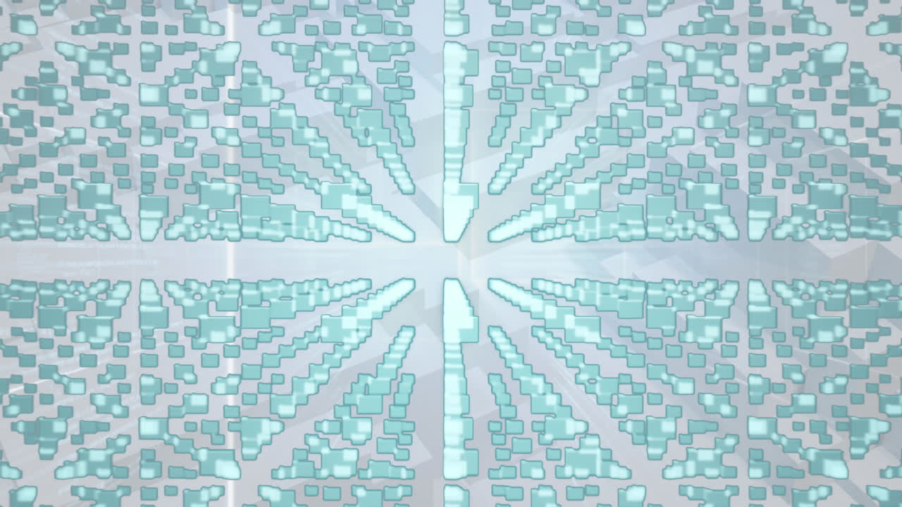 백색 배경에서 움직이는 블록에 대항하여 보안 잠금 위에 여러 폴더 아이콘