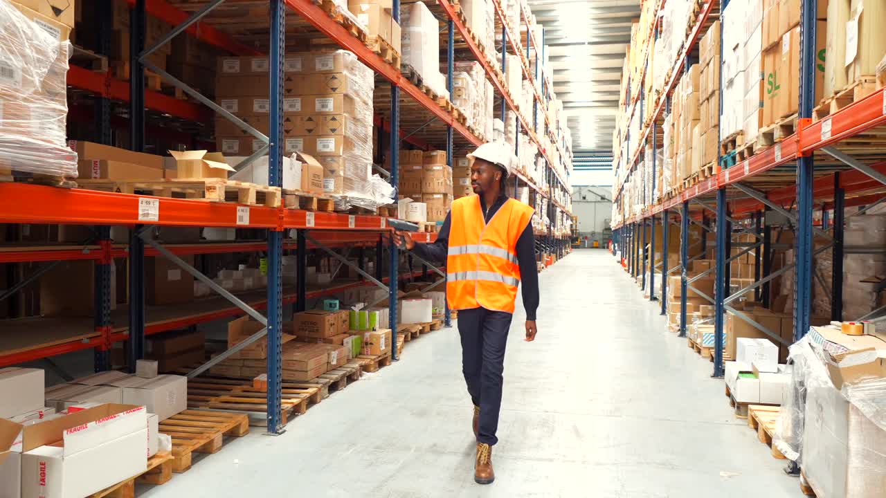 Warehouse Worker in Protective Gear