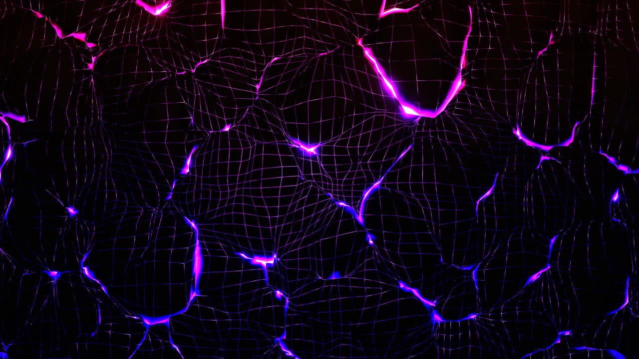 Mesh waves with energetic neon flashes