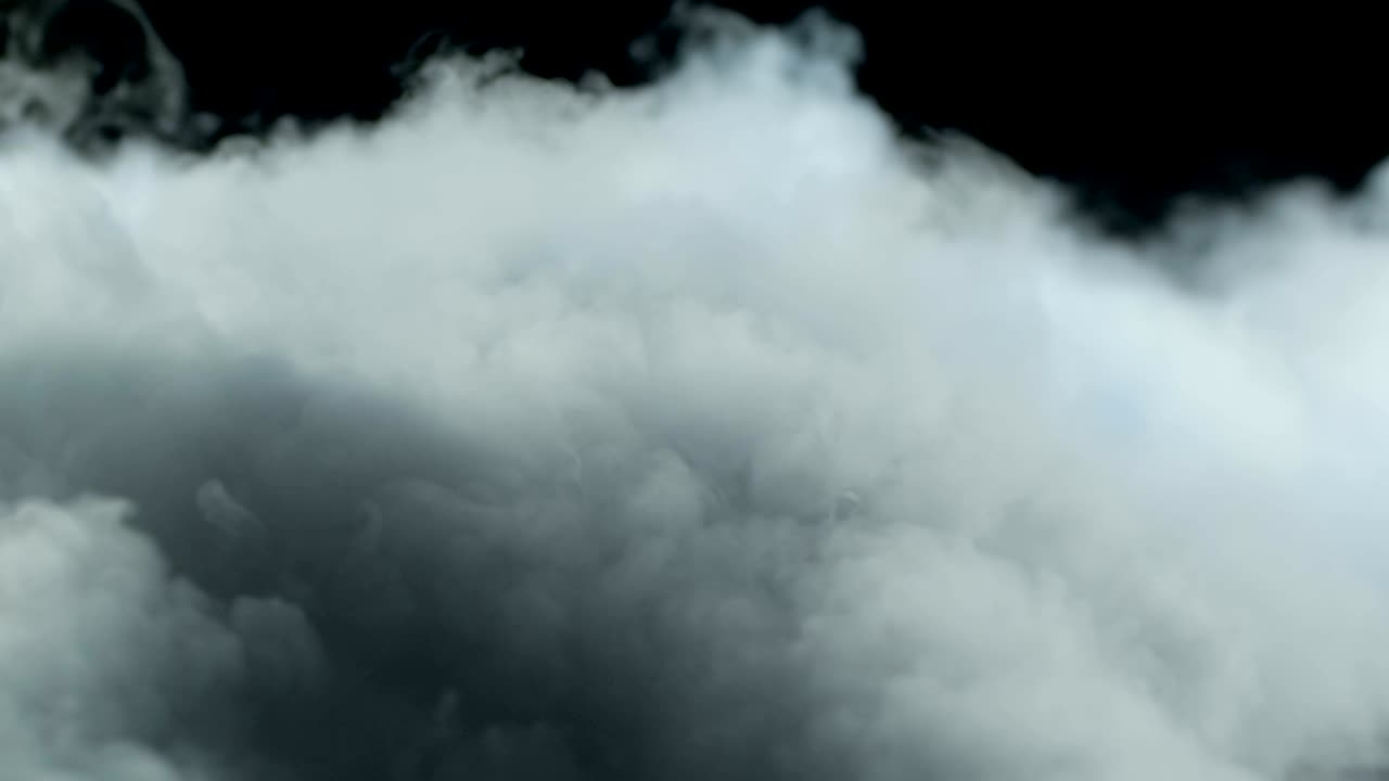 nubes de humo de hielo seco realista