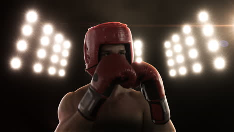 Young-man-practising-boxing-