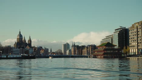 waterfront skyline view with st