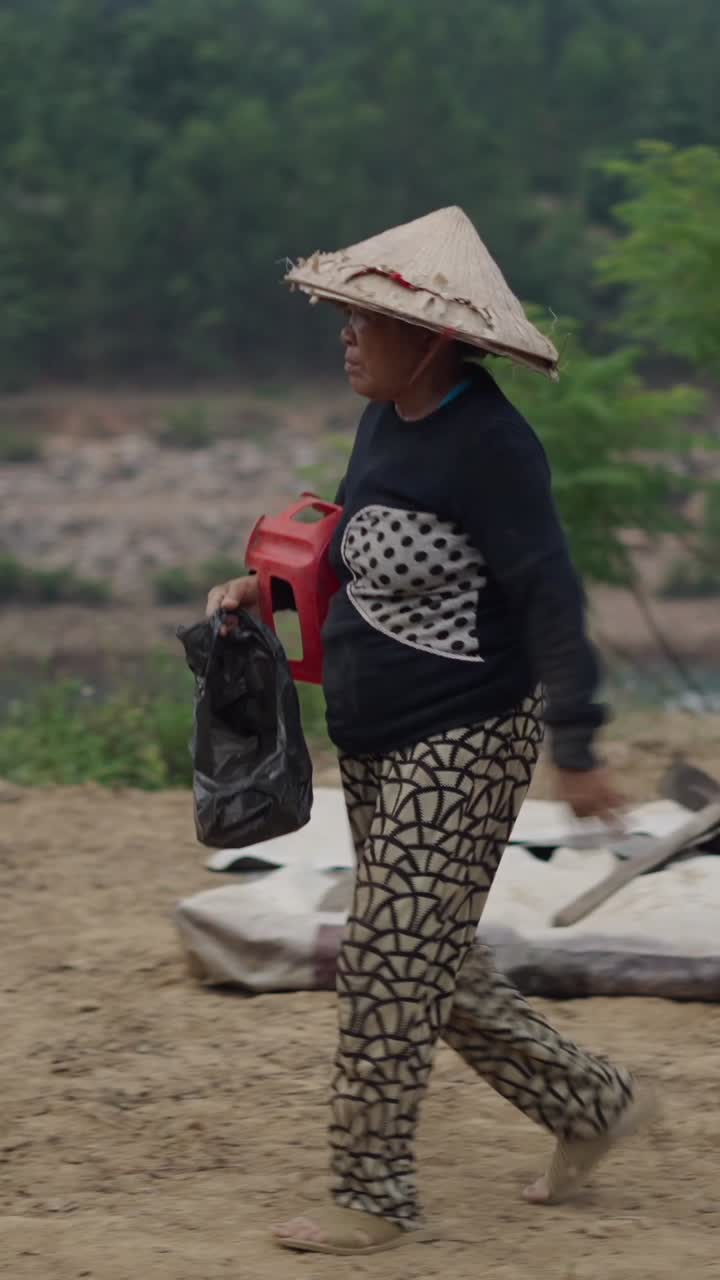 Woman working in the field