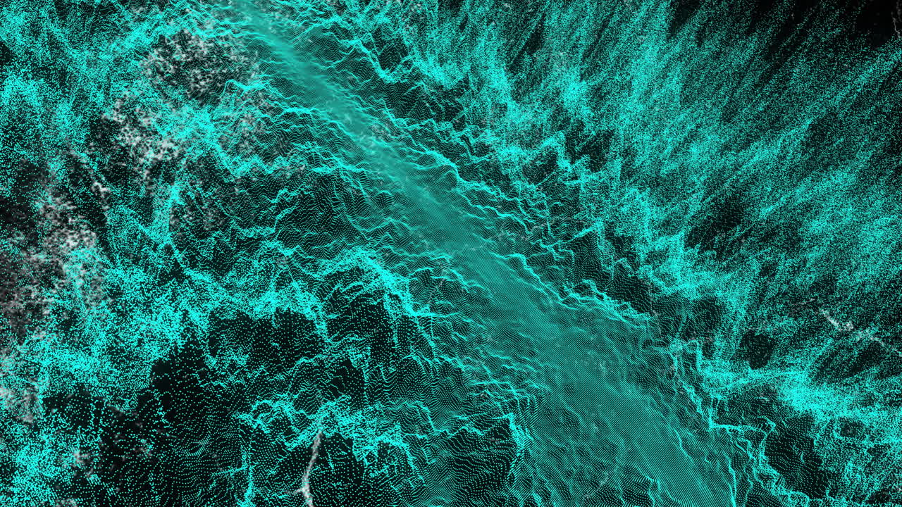 animación de senderos de luz brillante que se mueven sobre un fondo negro